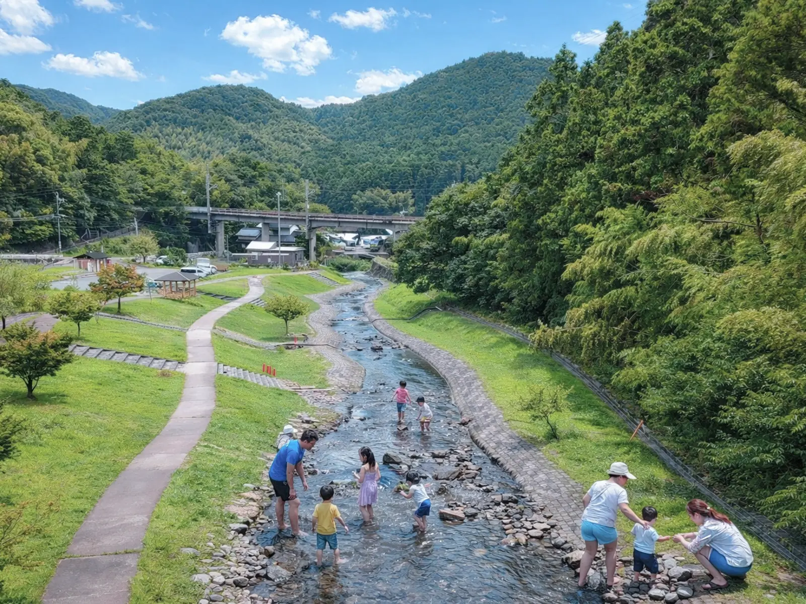 鳴淵ダム（下流河川公園）
